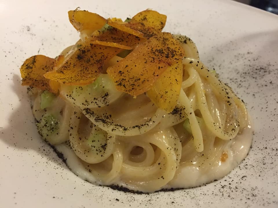 Moma Ristorante Roma, spaghettone 'il Valentino'