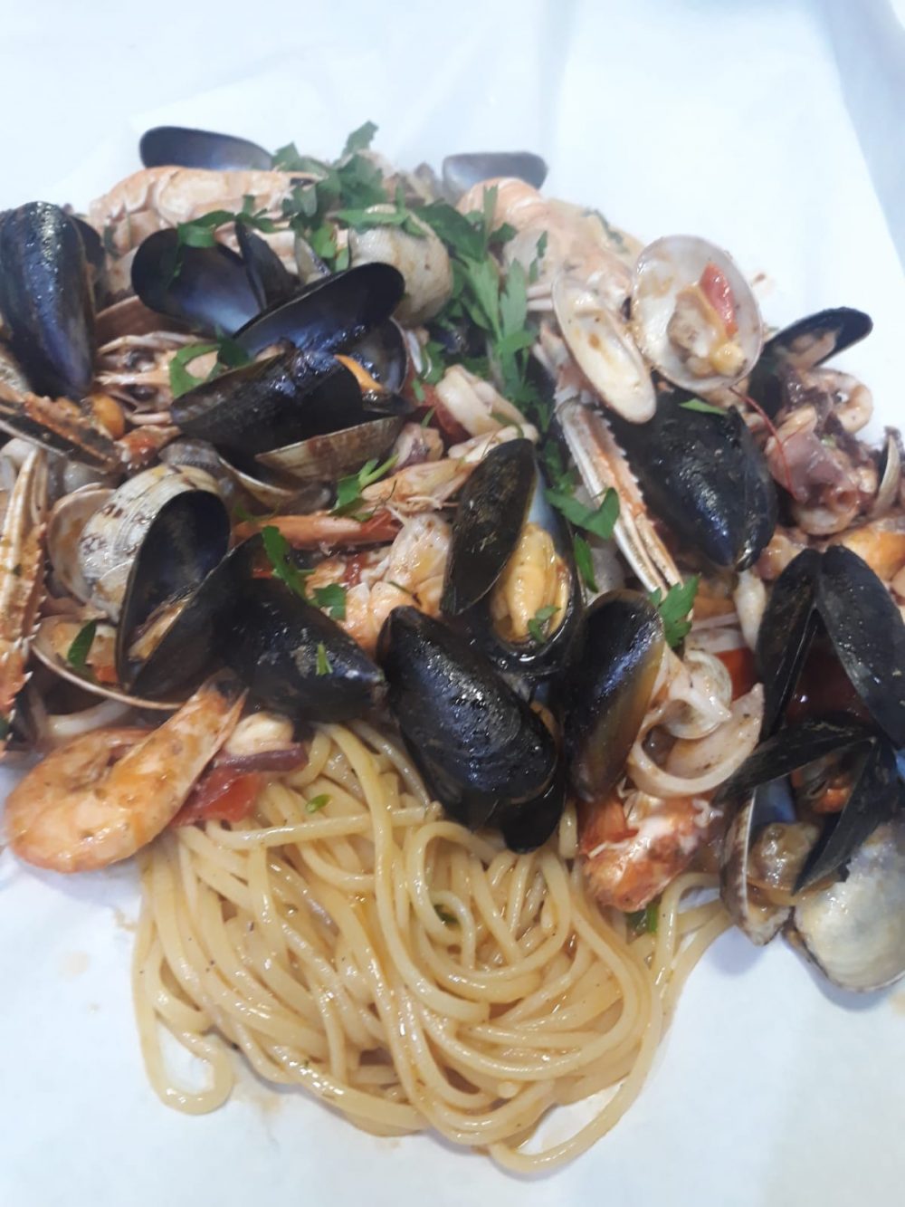 Linguine al cartoccio