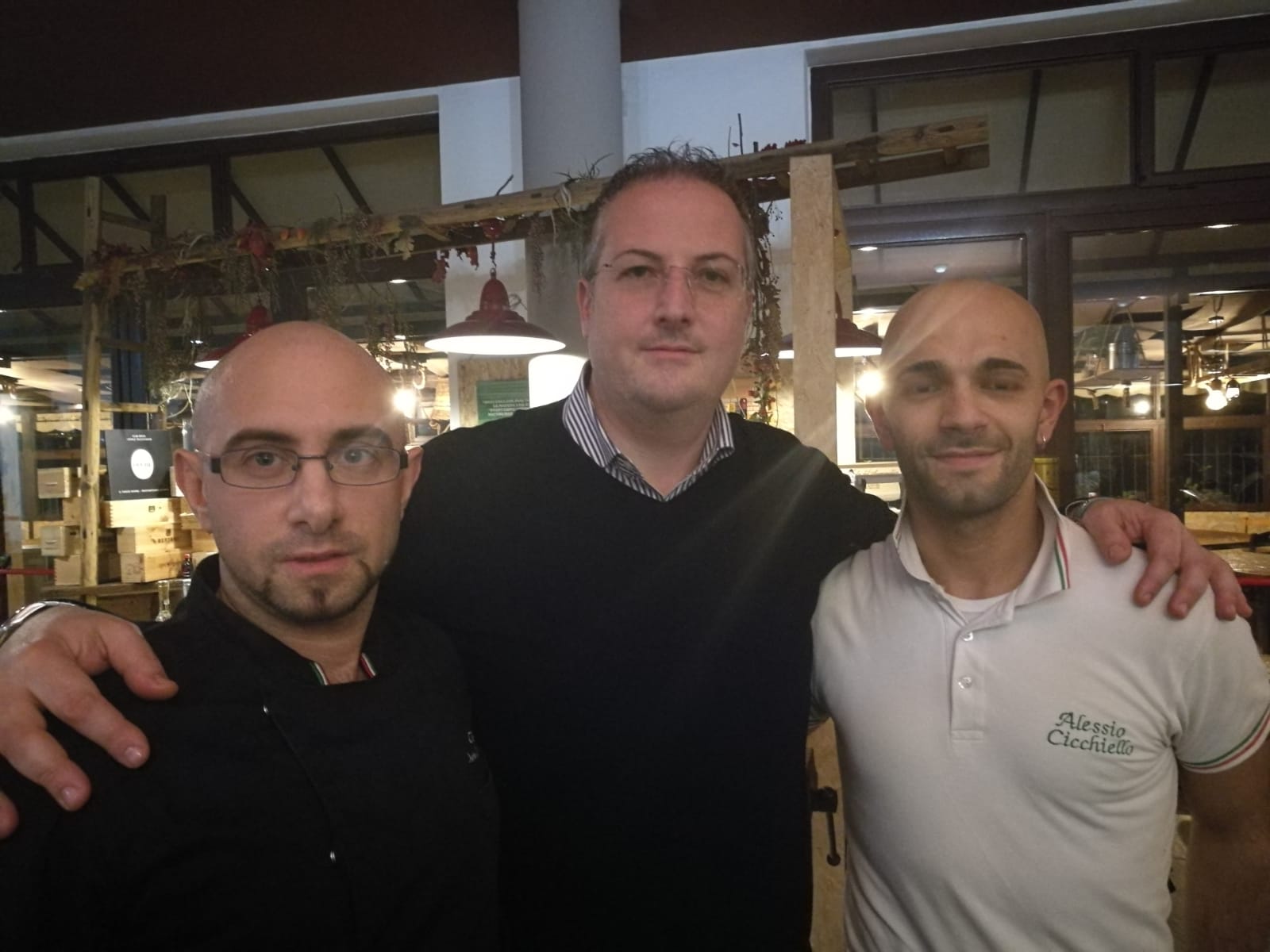 Davide Cicchiello (a destra) con Dario Cimmino e Vittorio Mucciacciaro