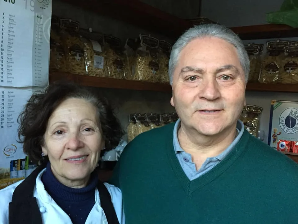 Ennio Granese con la moglie Maria