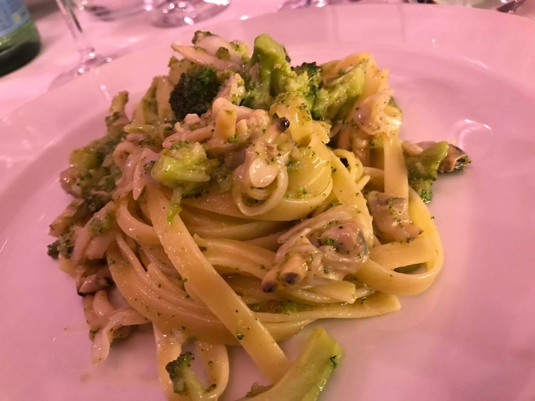 Fettucce vongole e broccoletti