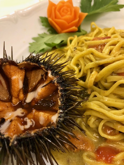 Rinaldi al Quirinale - Pasta con ricci e anemoni