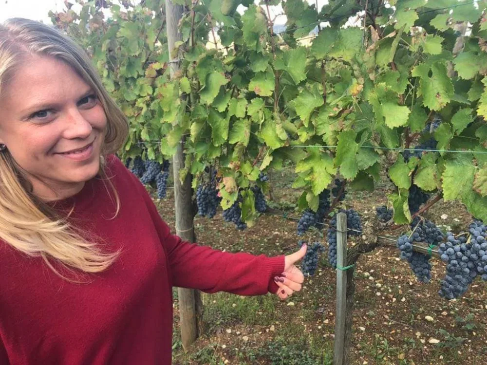 Milena e l'aglianico