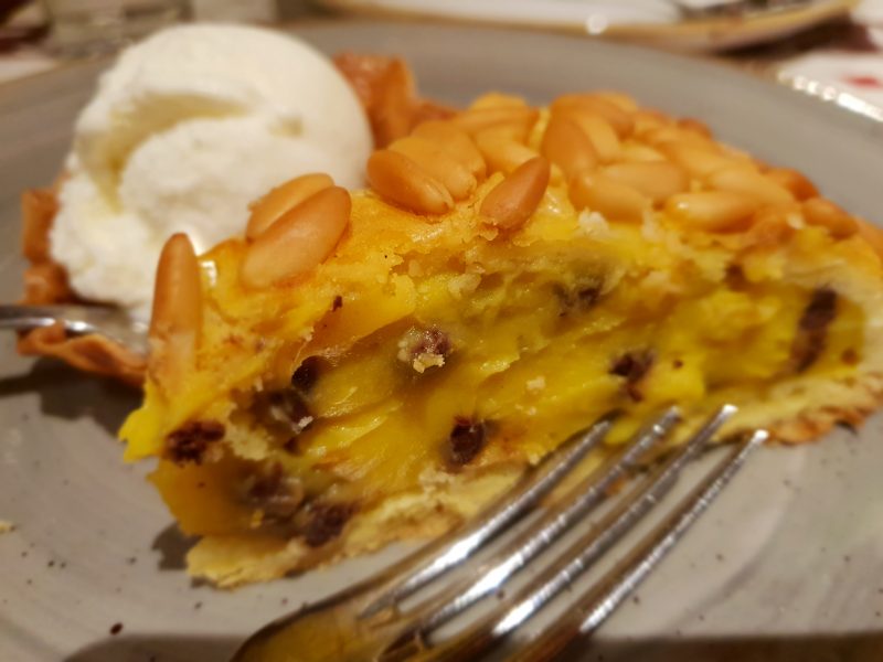 La Sangiovesa - Torta golosa alla crema, cioccolato e pinoli