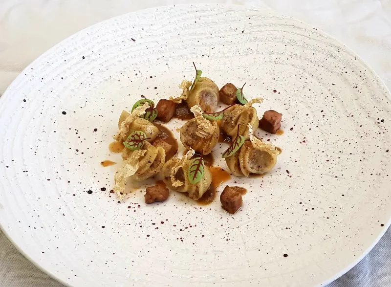 “Lumache ripiene” di genovese d’anatra di Vincenzo Dinatale