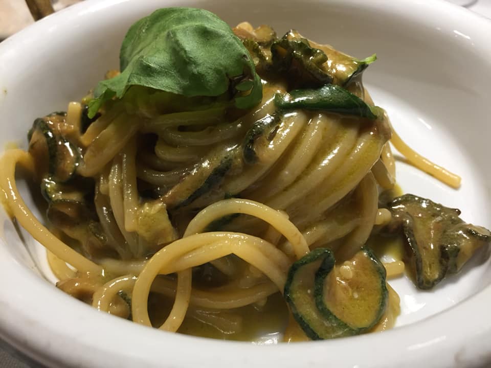 Taverna del Capitano, spaghetti alla nerano