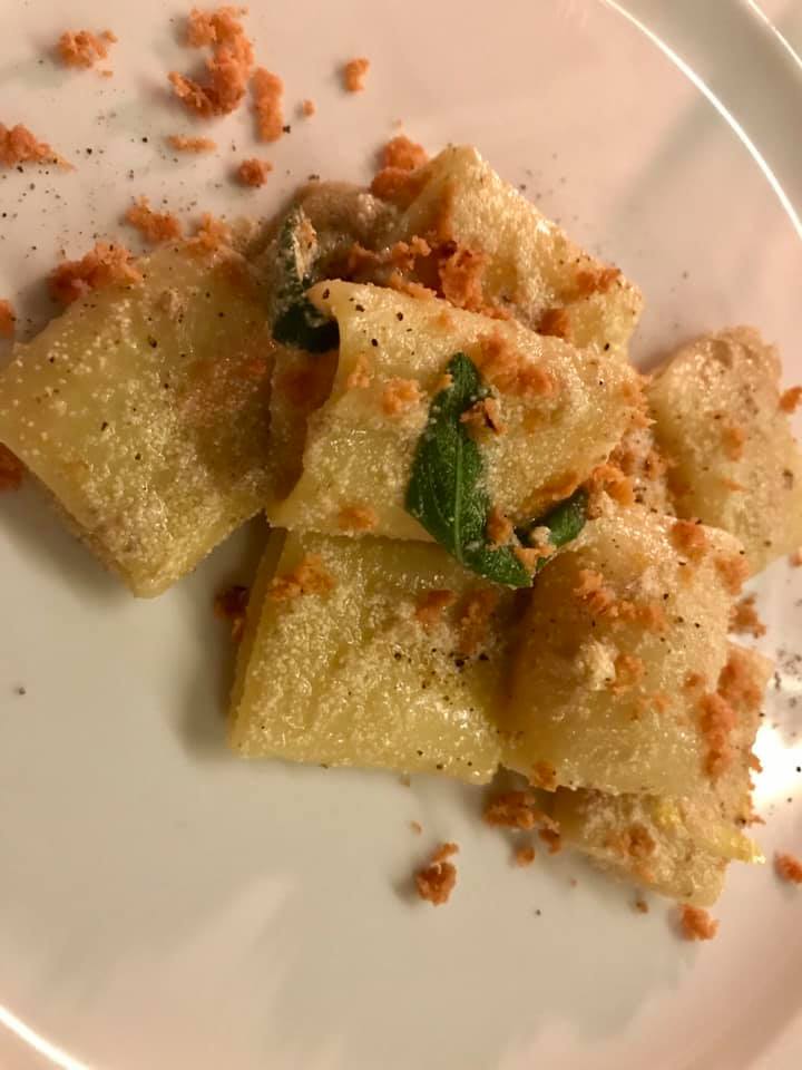 Vecchio Saracino, paccheri e bottarga