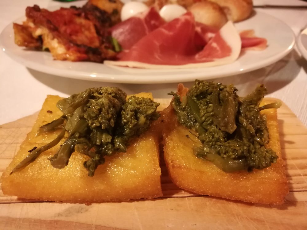 Alle Falde del Taburno - La Polenta fritta con i Broccoli