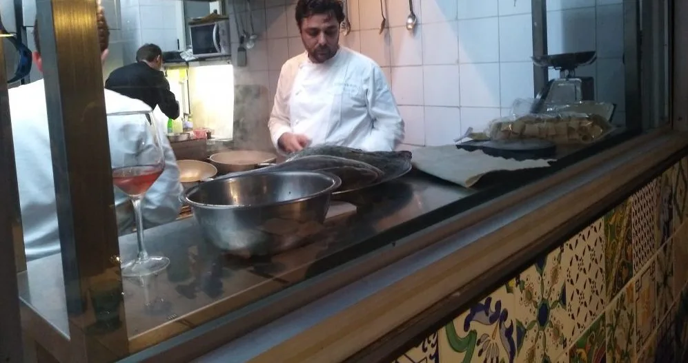 Davide Mea in cucina