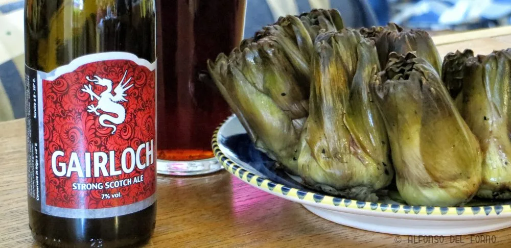 Gairloch e carciofi arrostiti