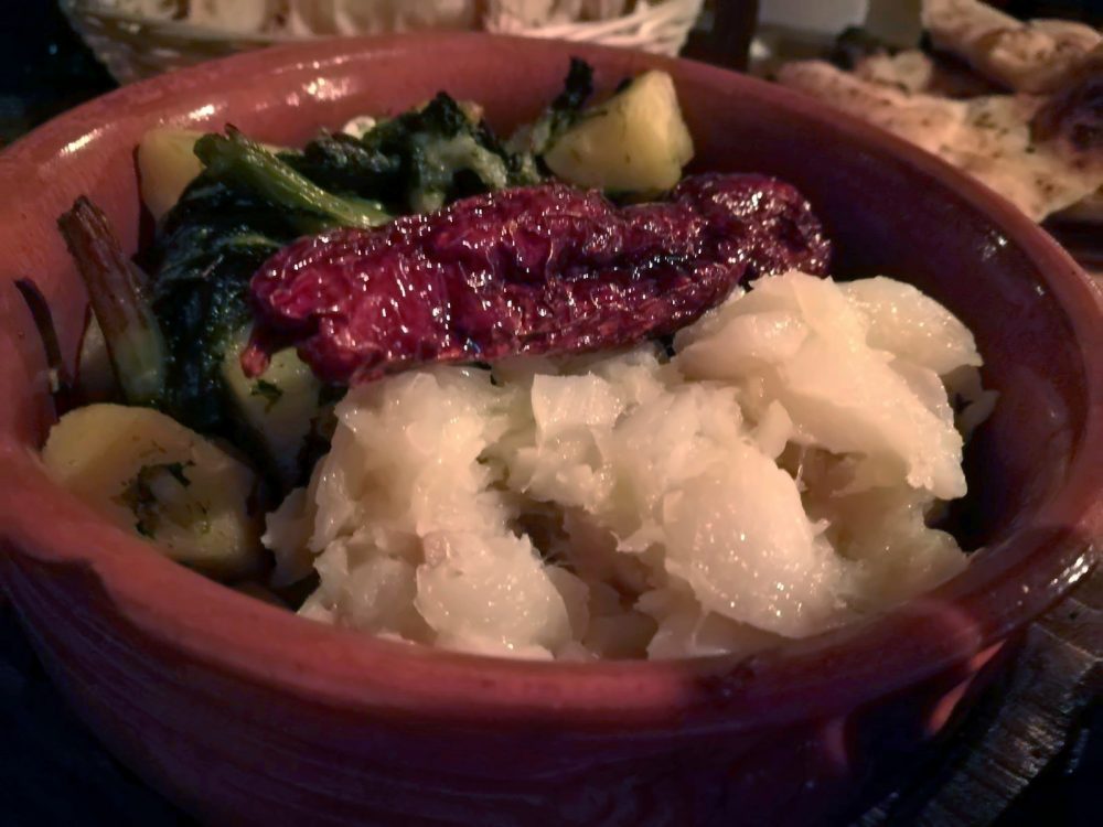 La Terrazza - Il Baccala' con Broccoli, Patate e Peperone crusco