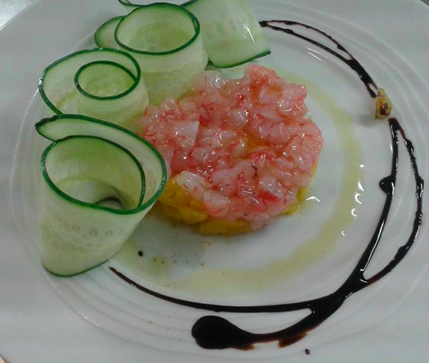 Le Rune, tartare di gambero