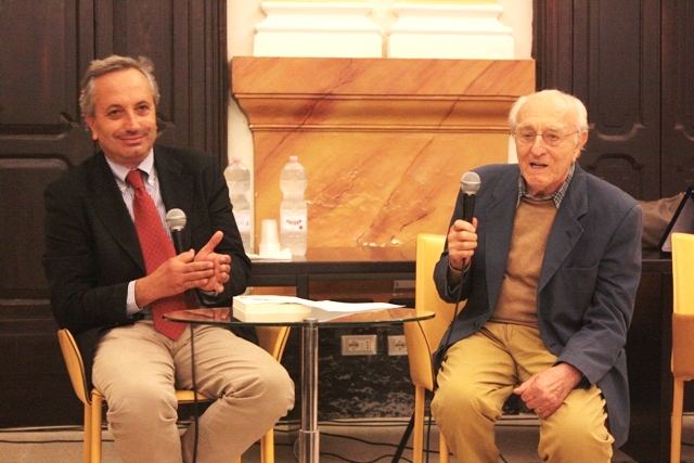 L'ingegnere Leonardo Mustilli con il professore Luigi Moio