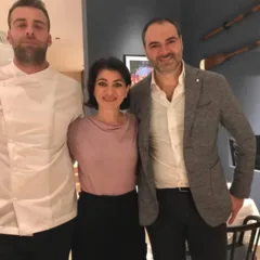 Antonio e Laura Callea con il cuoco Antonio Iacoviello
