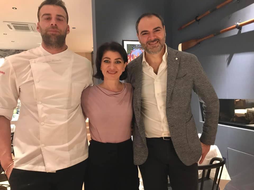 Antonio e Laura Callea con il cuoco Antonio Iacoviello