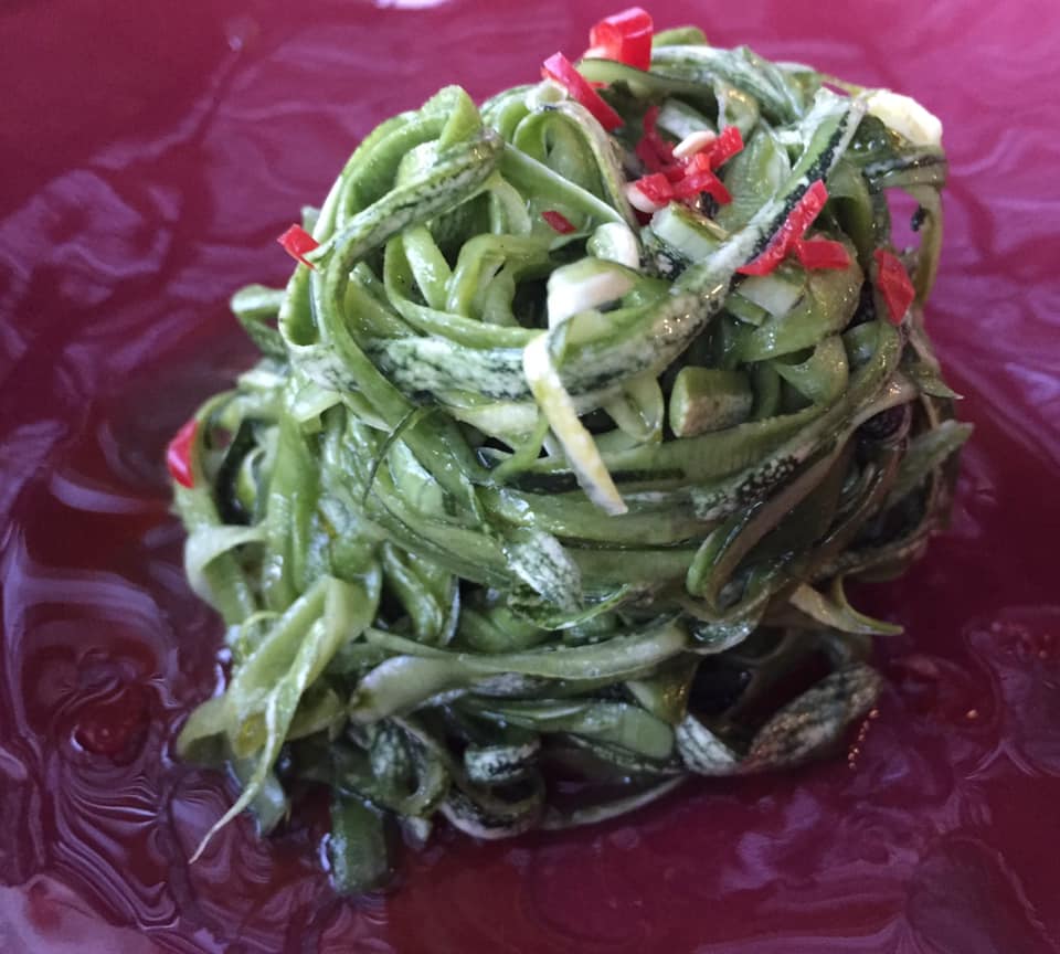 Villa Rosa di Nonna Rosa, speghetti di zucchine