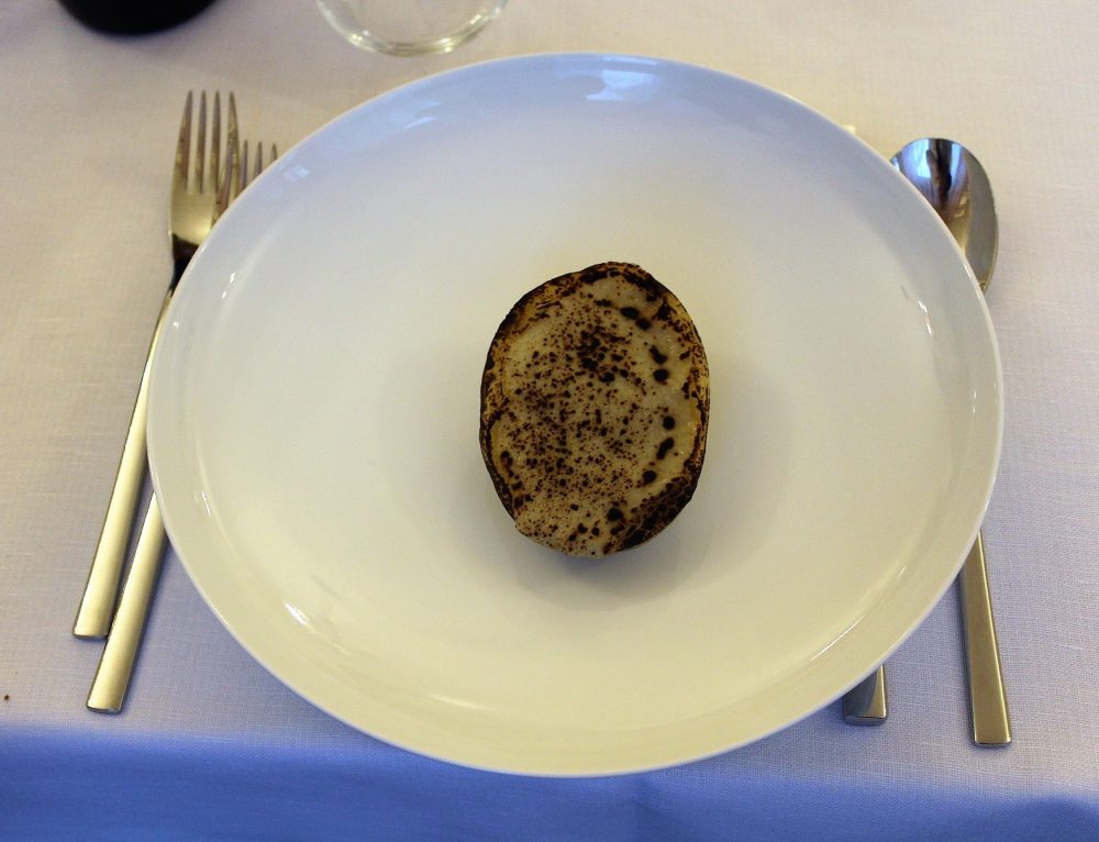 Irina Trattoria – la patata con scalogno e crema di Parmigiano