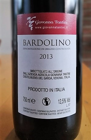 Bardolino Doc 2013 – Giovanna Tantini
