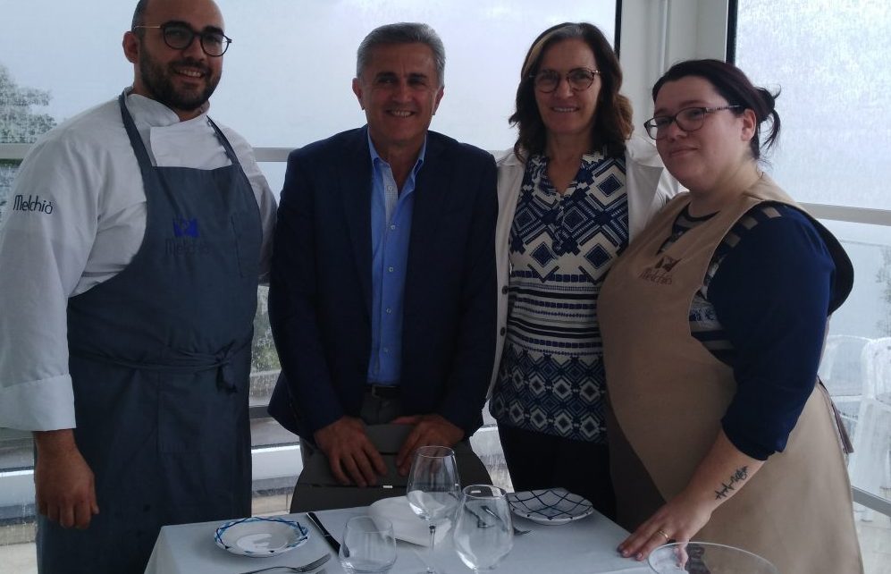 Chef Vito con la moglie Caterina e Andrea Ferraioli e Marisa Cuomo