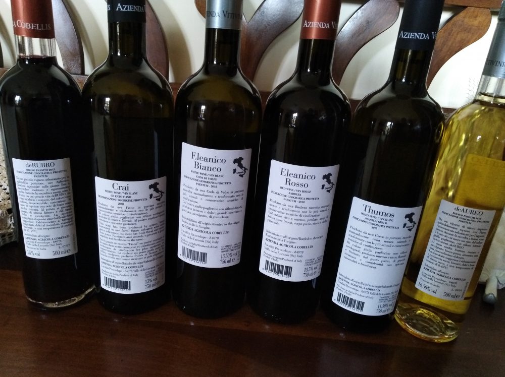 Controetichette vini di Cobellis