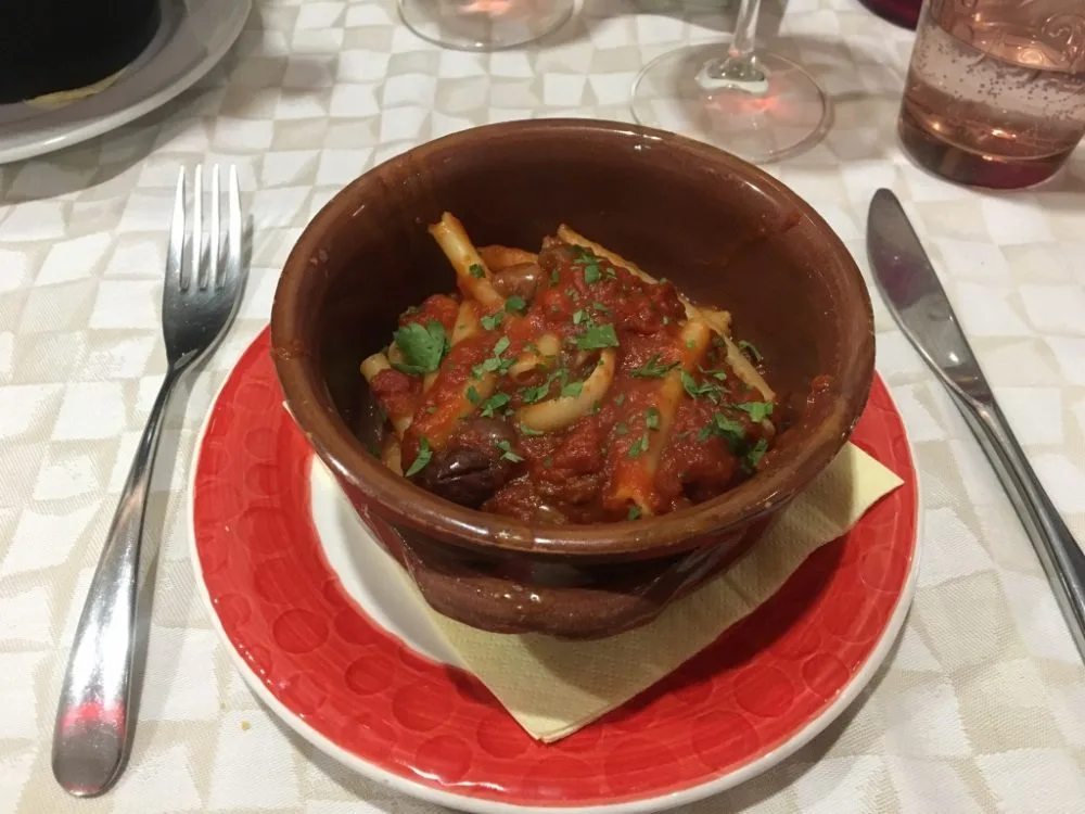 Gerani Ristorante - Mezzanelli al finto lardo