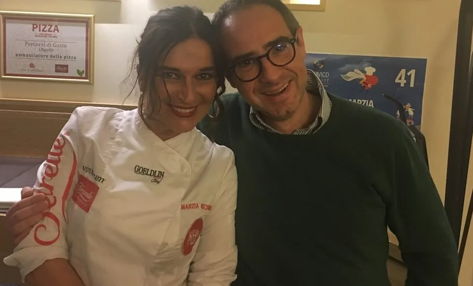 Marzia Buzzanca e Raffaele Daniele (vice Sindaco dell'Aquila)