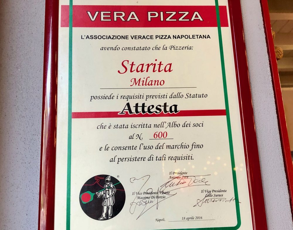 Starita attestato