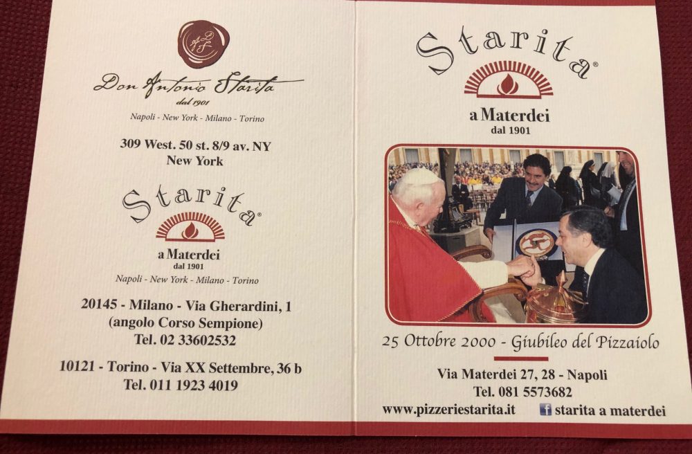 Starita, Giubileo del Pizzaiolo