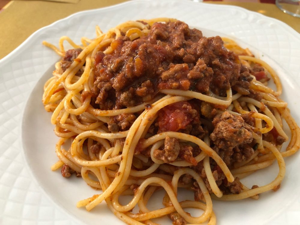 Spaghetti al ragu'