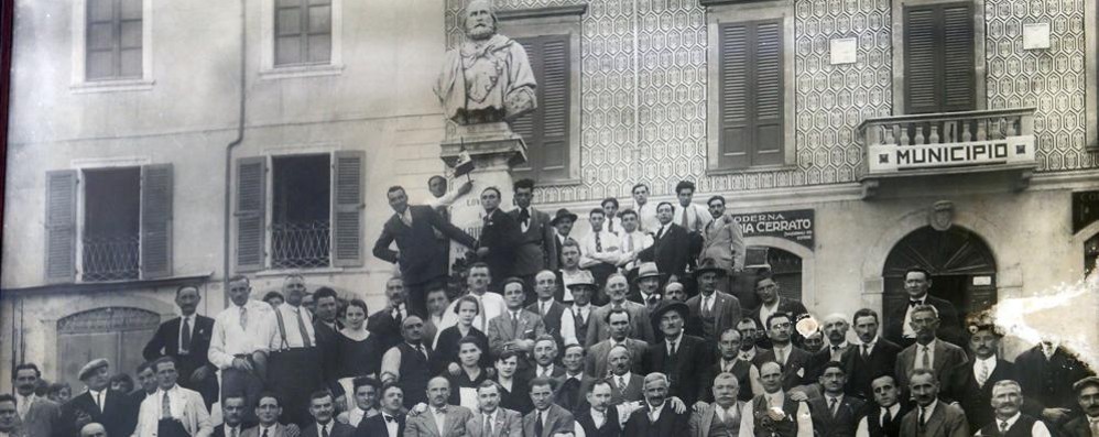 1925 i soci della cooperativa Garibaldi, foto di Fabrizio Radaelli