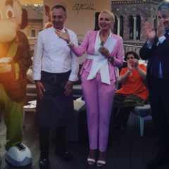 Dominga Cotarella con lo chef Francesco Apreda