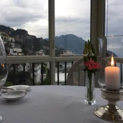 Il Glicine, Hotel Santa Cateria Amalfi, Amalfi dal tavolo