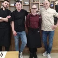 A dex lo Chef Luigi Marzo con Cristian Amati e Nicolo' Coppola