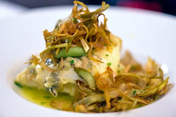 Il Pacchero Solitario - rombo alla mugnaia con carciofi croccanti