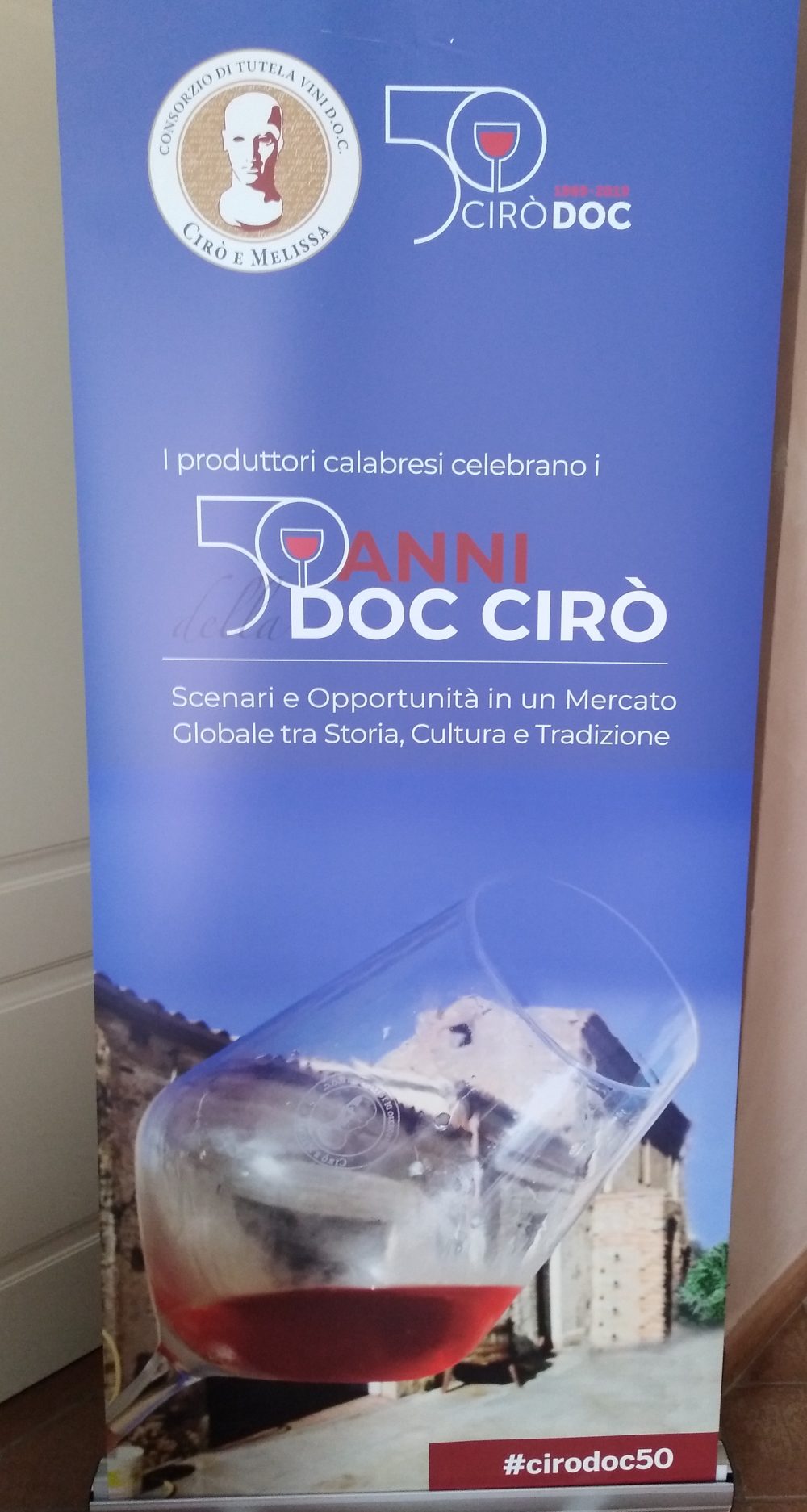 Locandina per i 50 anni della Doc Ciro'