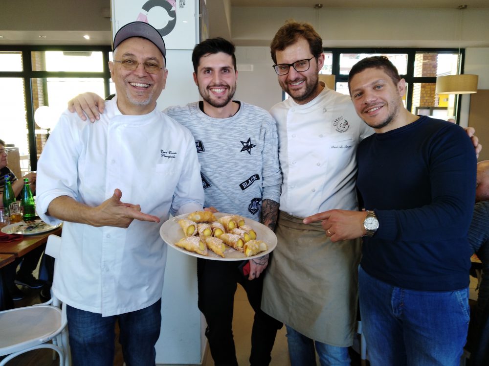 Michel Greco con Enzo Coccia, Paolo De Simone e Francesco Pellegrino