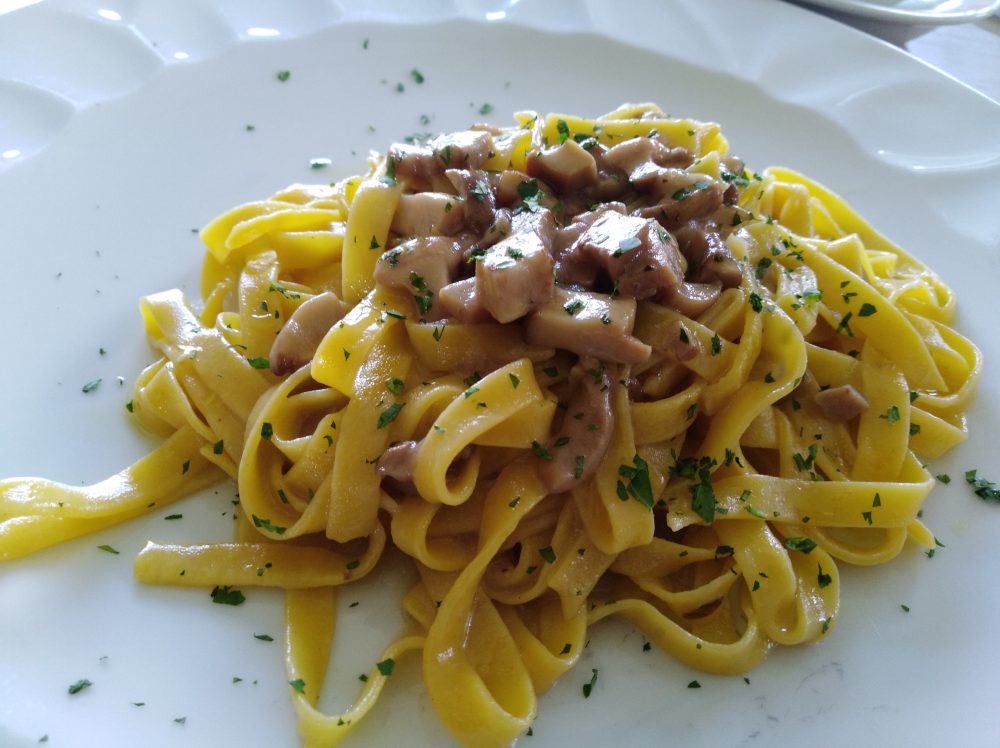 Pizz e Maccarun Tagliatelle ai funghi porcini