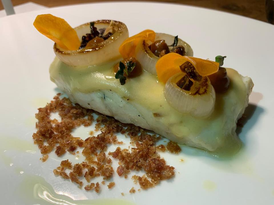 Ristorante Casamatta, Vinilia Wine Resort, il rombo con crumble di capocollo e fichi secchi