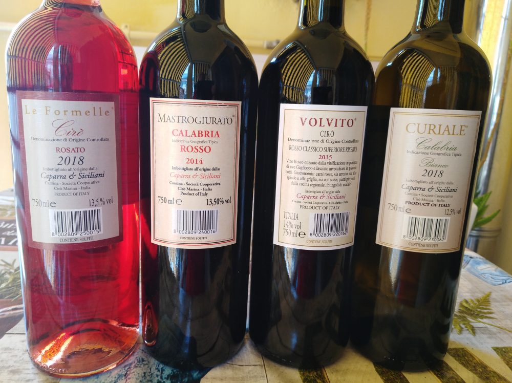 Controetichette vini di Caparra&Siciliani
