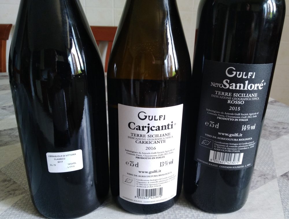 Controetichette vini di Gulfi