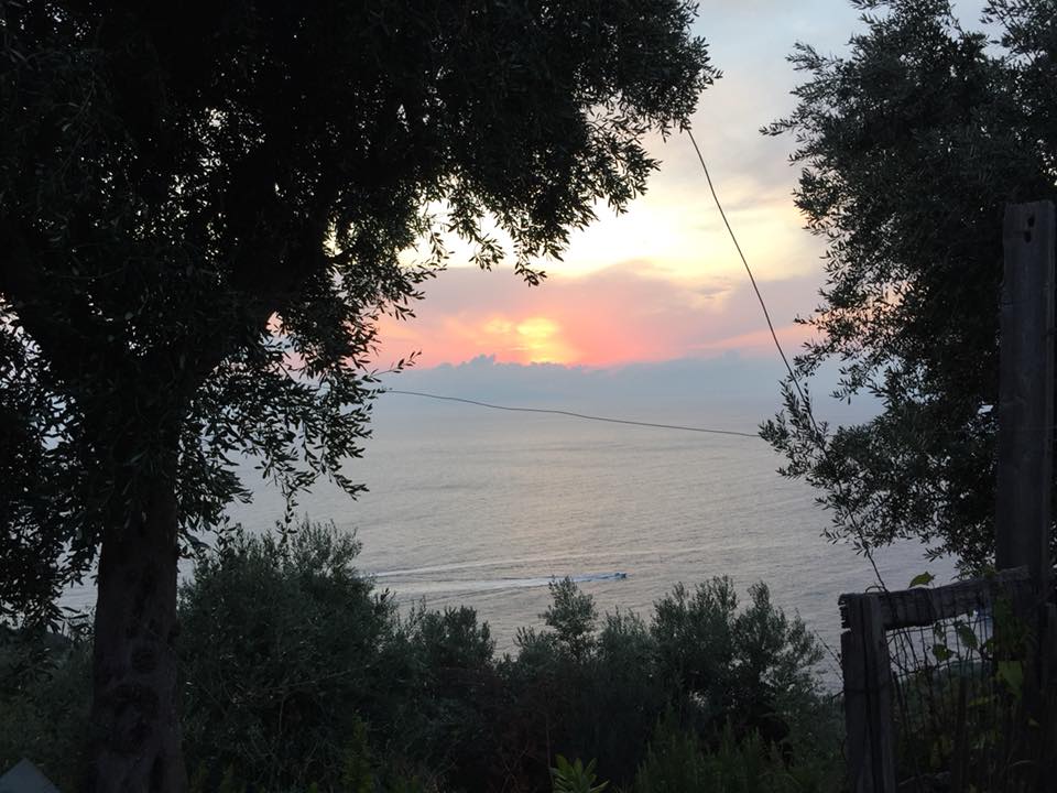 Il Nastro d'oro, il tramonto dal ristorante