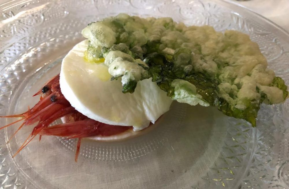 La Cantinella del Mare - mozzarella gambero rosso e alga