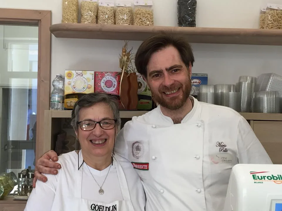 Pasta e... a Sant'Agata dei due golfi, Mario Pollio con la mamma Patrizia
