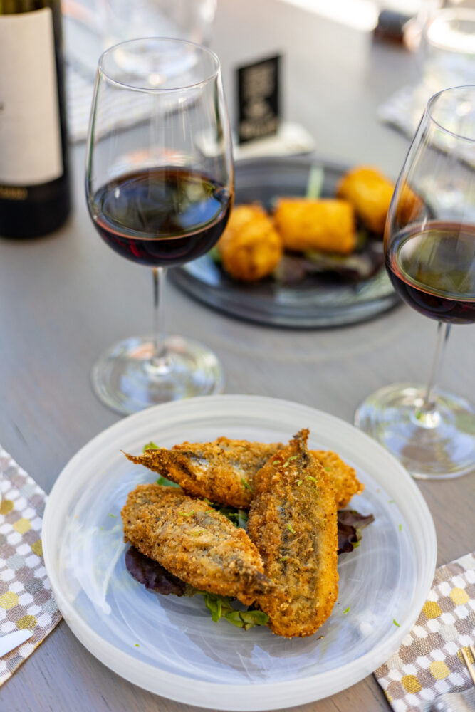 Radis, alici fritte e ripiene