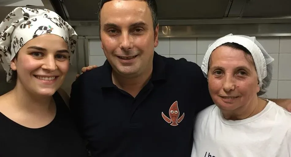 Il nuovo patron Angelo Guzzo, con la mamma Antonietta e la collaboratrice Gerarda