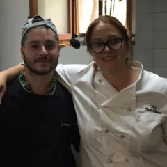 La Cantina a Gioi, Guido Astore con la chef Eleni