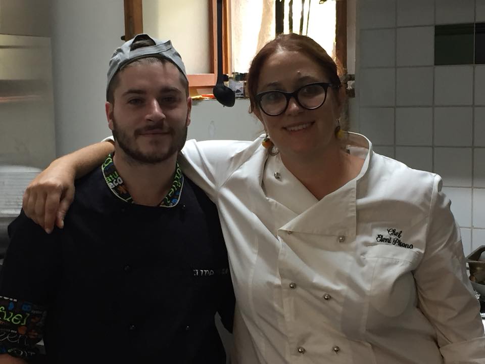 La Cantina a Gioi, Guido Astore con la chef Eleni