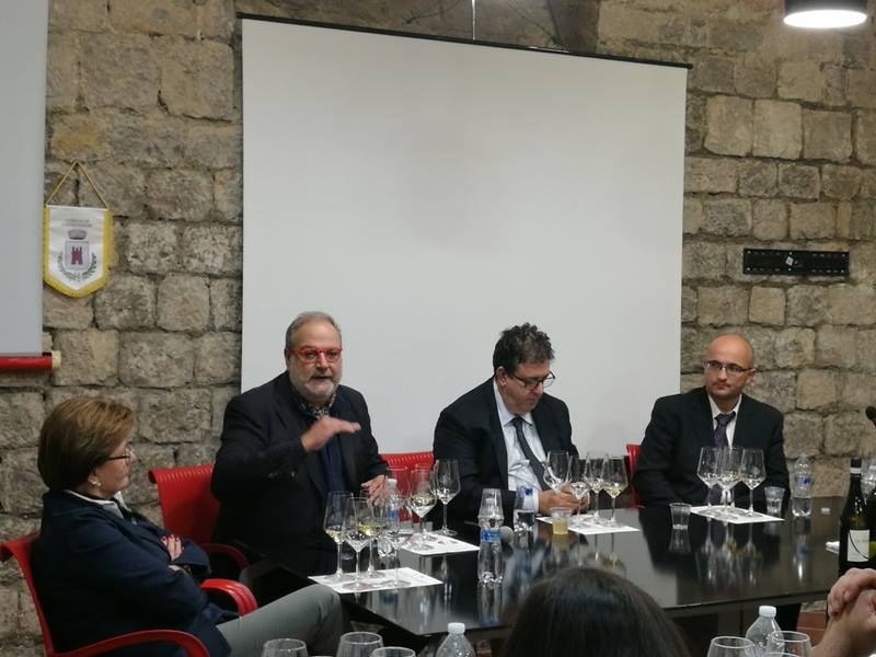 Un momento della degustazione