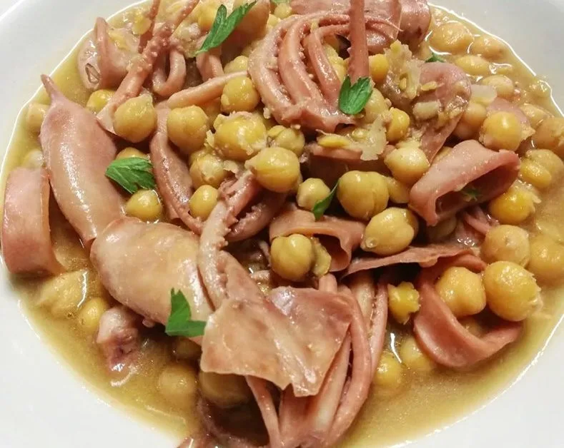 Osteria Diabasis zuppa di ceci e totanetti