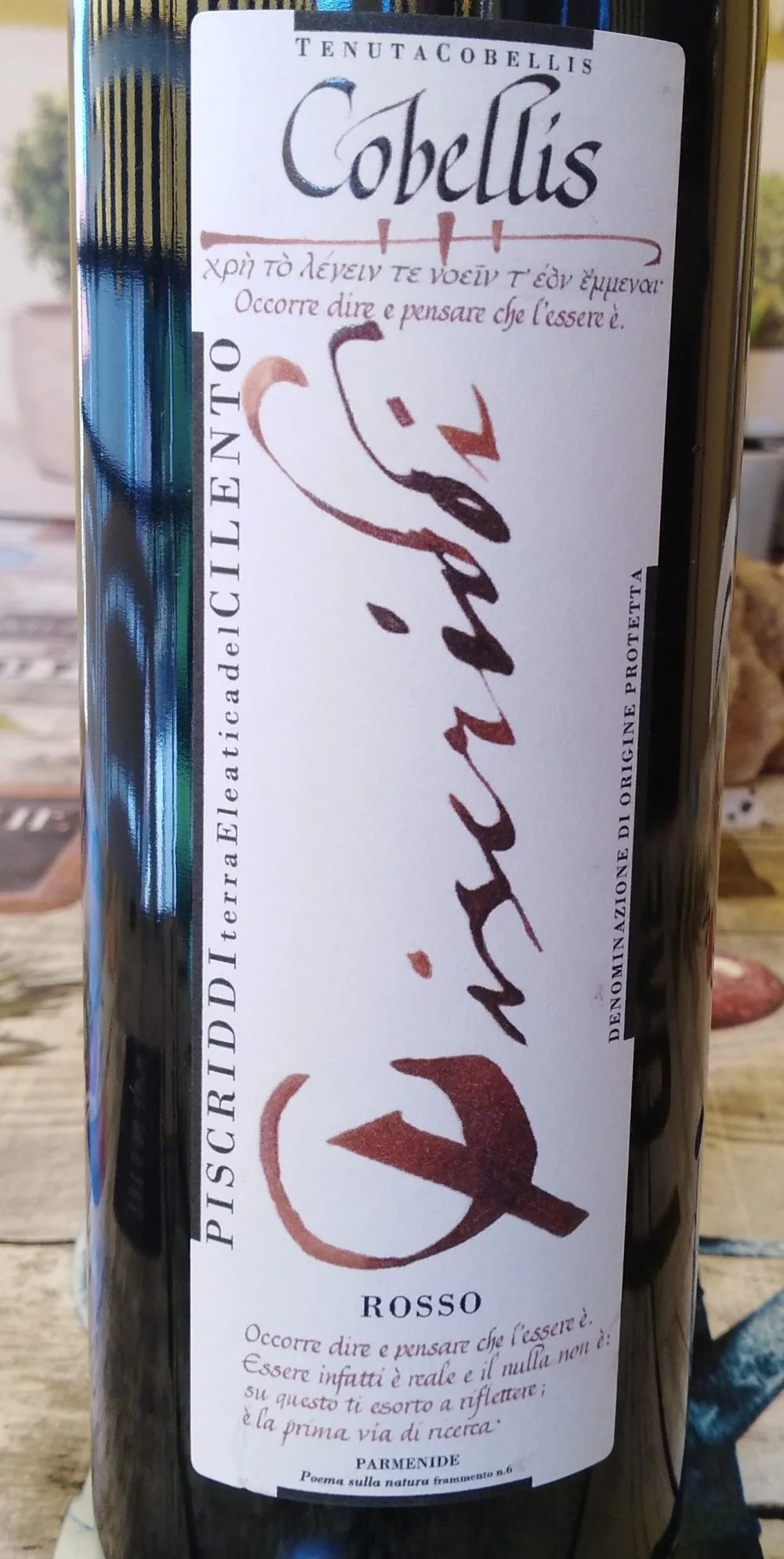 Piscriddi Rosso Cilento Dop 2015 Cobellis